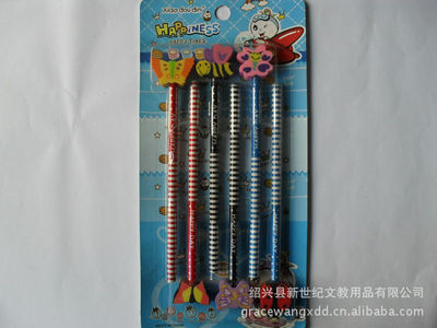 【【專業廠商直銷】小豆丁6支裝蝴蝶飛飛橡皮鉛筆套裝 高級禮盒】價格,廠家,圖片,文具套裝,紹興縣新世紀文教用品-