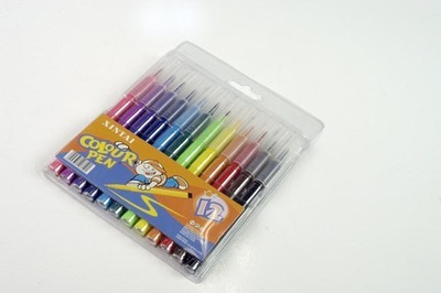 【供應(yīng)水彩筆】價格,廠家,圖片,油畫筆/畫刷,溫州市鑫泰文教用品-