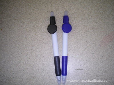 【【熱銷】供應(yīng)酒瓶蓋筆 造型筆 彈跳筆】價格,廠家,圖片,圓珠筆、原子筆,桐廬萊雅文教用品-