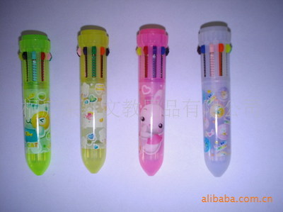 【供應掛繩多色筆 十色筆 兩色筆 廣告贈品筆】價格,廠家,圖片,圓珠筆、原子筆,桐廬萊雅文教用品-